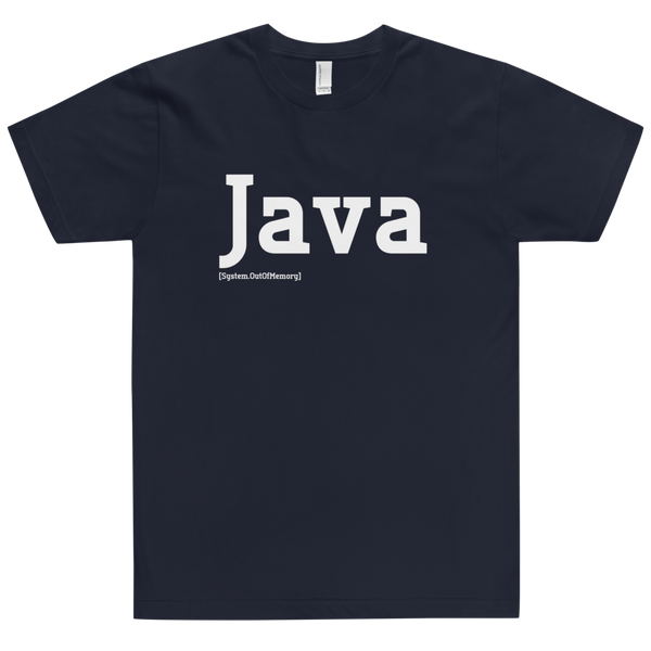 Java T-shirt | System Out Of Memory